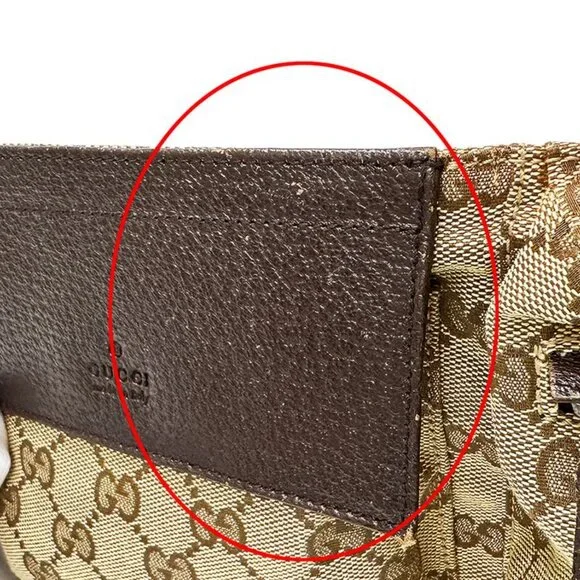 Gucci Bag Body Bag Waist Bag GG Canvas Beige Brown 28566 Fashionable - Picture 11 of 14